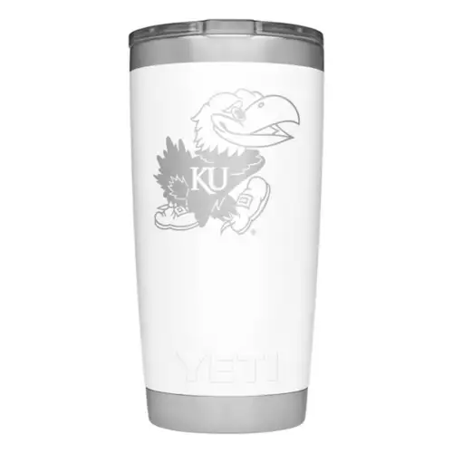 YETI Kansas Jayhawks 20oz Rambler Tumbler 1 YETI Kansas Jayhawks 20oz Rambler Tumbler