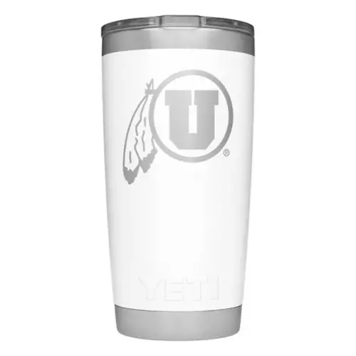 YETI Utah Utes 20oz Rambler Tumbler 1 YETI Utah Utes 20oz Rambler Tumbler