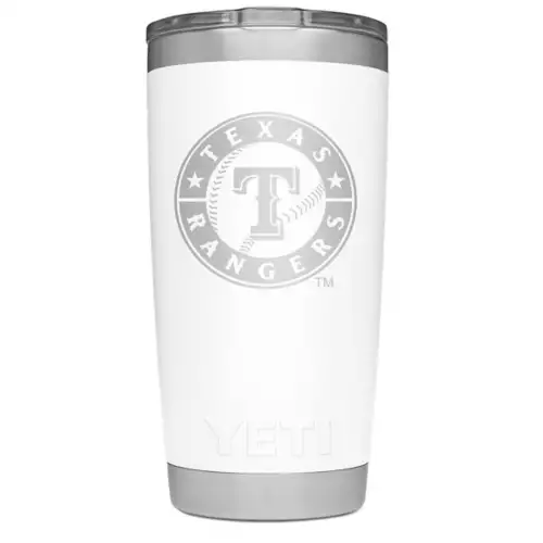 YETI Texas Rangers 20oz. Rambler Tumbler 1 YETI Texas Rangers 20oz. Rambler Tumbler